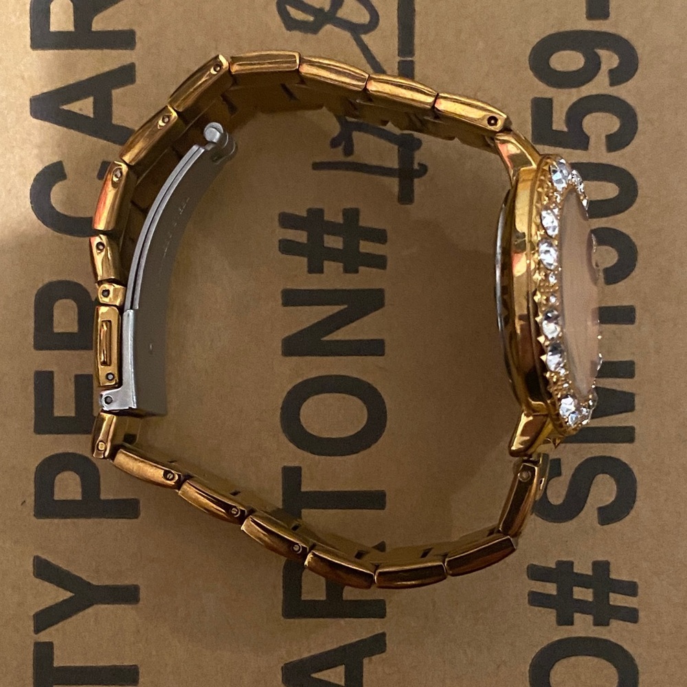 GBG Los Angeles Gold Watch with Crystal Accents. YES OFFER$ WELCOME - Picture 6 of 6